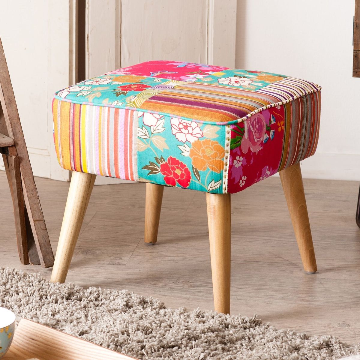 Cuir Tabouret Tinne Coussin Tabouret Tabouret Tabouret Salon Patchwork Cuir Tabouret Tinne Coussin Tabouret Tabouret Tabouret Salon Patchwork